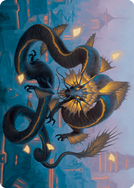 Ao, the Dawn Sky 1 Art Card [Kamigawa: Neon Dynasty Art Series] MTG Single Magic: The Gathering  | Multizone: Comics And Games