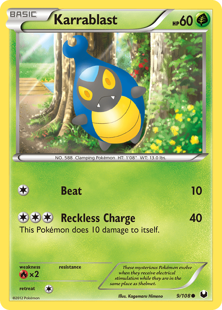 Karrablast (9/108) [Black & White: Dark Explorers] Pokemon Single Pokémon  | Multizone: Comics And Games