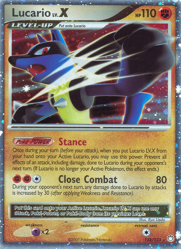 Lucario LV.X (122/123) [Diamond & Pearl: Mysterious Treasures] Pokemon Single Pokémon  | Multizone: Comics And Games