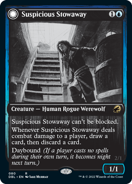 Suspicious Stowaway // Seafaring Werewolf [Innistrad: Double Feature] MTG Single Magic: The Gathering  | Multizone: Comics And Games