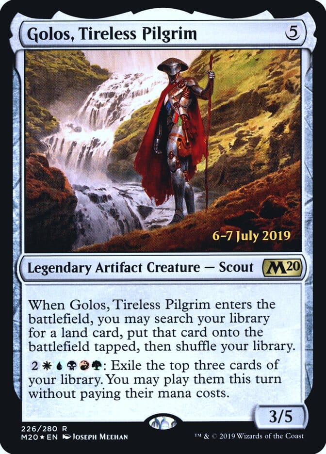 Golos, Tireless Pilgrim [Core Set 2020 Prerelease Promos] MTG Single Magic: The Gathering  | Multizone: Comics And Games