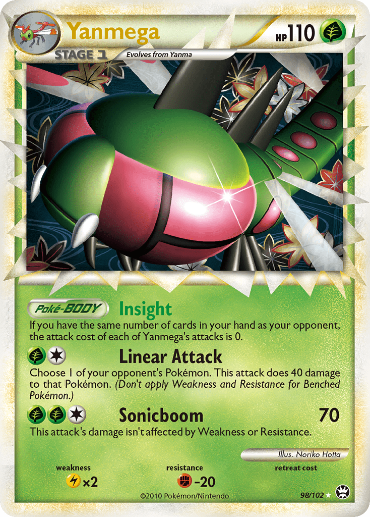 Yanmega (98/102) [HeartGold & SoulSilver: Triumphant] Pokemon Single Pokémon  | Multizone: Comics And Games