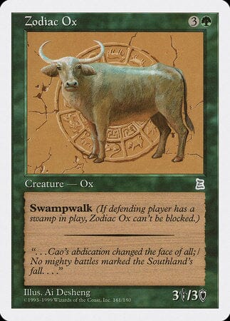 Zodiac Ox [Portal Three Kingdoms] MTG Single Magic: The Gathering  | Multizone: Comics And Games