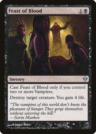 Feast of Blood [Zendikar] MTG Single Magic: The Gathering  | Multizone: Comics And Games