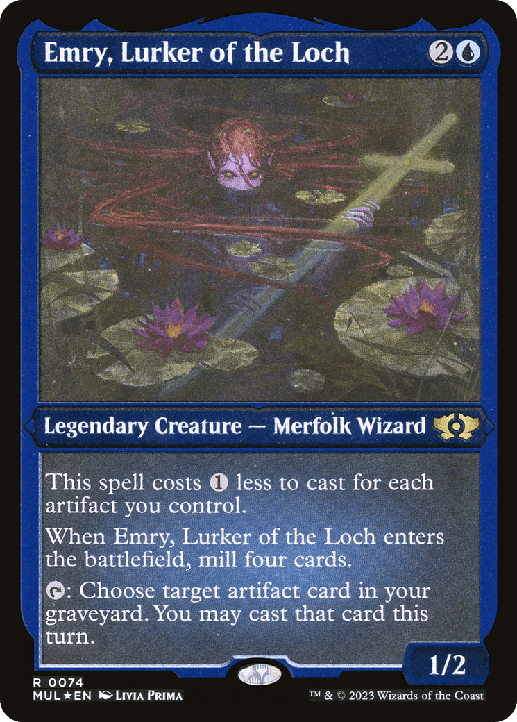 Emry, Lurker of the Loch (Foil Etched) [Multiverse Legends] MTG Single Magic: The Gathering  | Multizone: Comics And Games