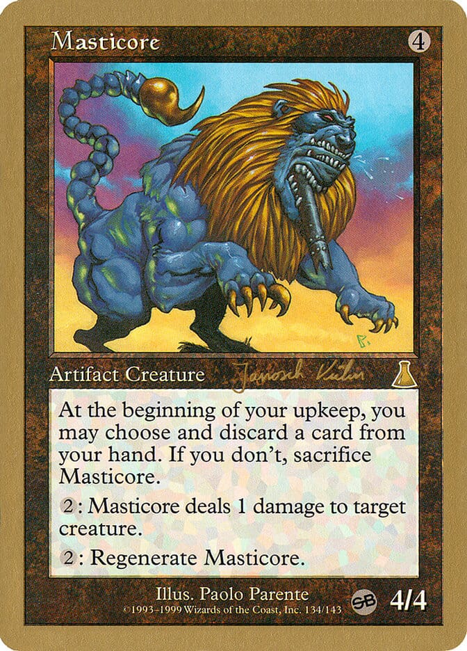 Masticore (Janosch Kuhn) (SB) [World Championship Decks 2000] MTG Single Magic: The Gathering  | Multizone: Comics And Games