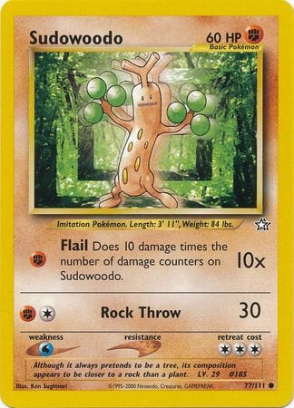 Sudowoodo (77/111) [Neo Genesis Unlimited] Pokemon Single Pokémon  | Multizone: Comics And Games