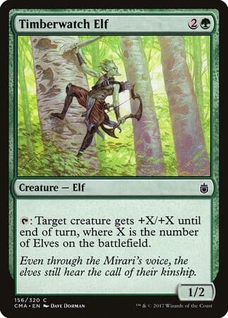 Timberwatch Elf [Commander Anthology] MTG Single Magic: The Gathering  | Multizone: Comics And Games