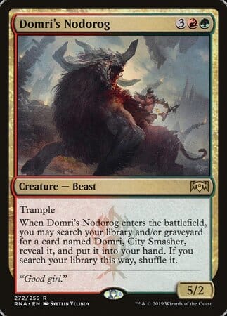 Domri's Nodorog [Ravnica Allegiance] MTG Single Magic: The Gathering  | Multizone: Comics And Games