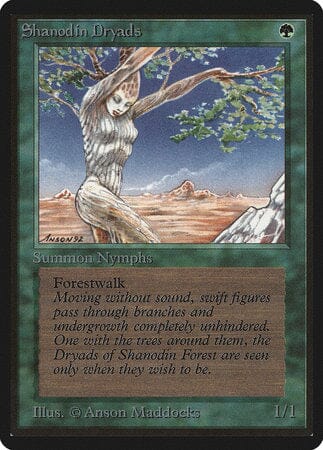 Shanodin Dryads [Limited Edition Beta] MTG Single Magic: The Gathering  | Multizone: Comics And Games