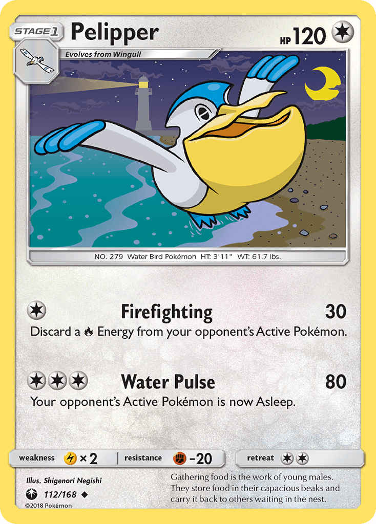 Pelipper (112/168) [Sun & Moon: Celestial Storm] Pokemon Single Pokémon  | Multizone: Comics And Games