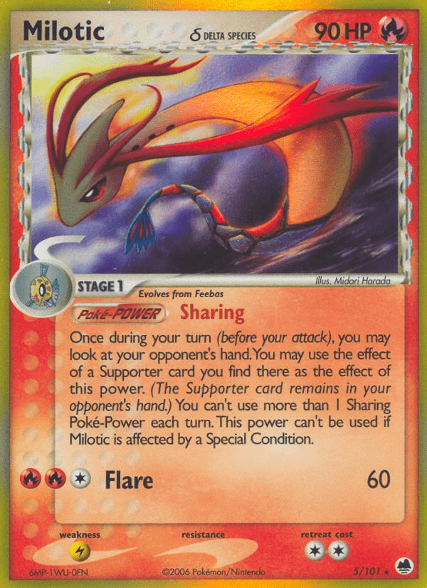 Milotic (5/101) (Delta Species) [EX: Dragon Frontiers] Pokemon Single Pokémon  | Multizone: Comics And Games
