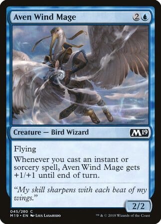 Aven Wind Mage [Core Set 2019] MTG Single Magic: The Gathering  | Multizone: Comics And Games