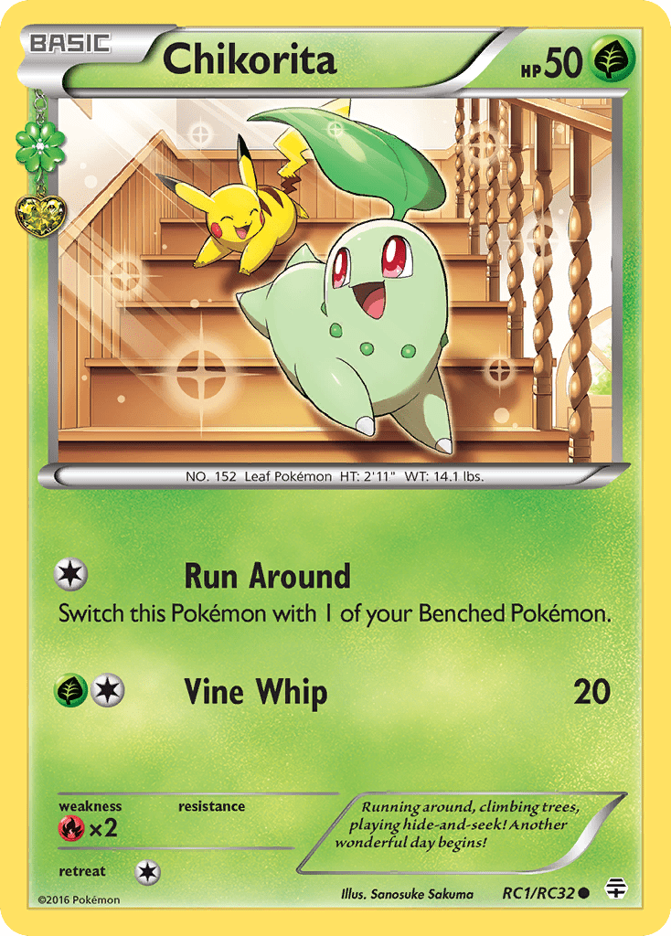 Chikorita (RC1/RC32) [XY: Generations] Pokemon Single Pokémon  | Multizone: Comics And Games