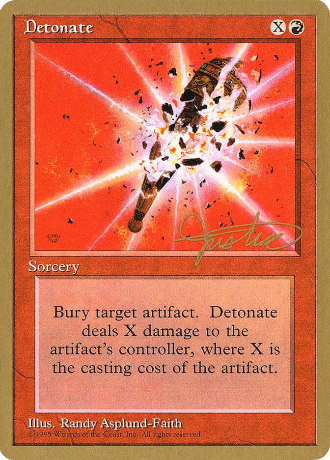 Detonate (Mark Justice) [Pro Tour Collector Set] MTG Single Magic: The Gathering  | Multizone: Comics And Games