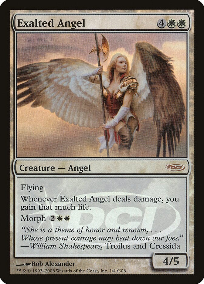 Exalted Angel [Judge Gift Cards 2006] MTG Single Magic: The Gathering  | Multizone: Comics And Games