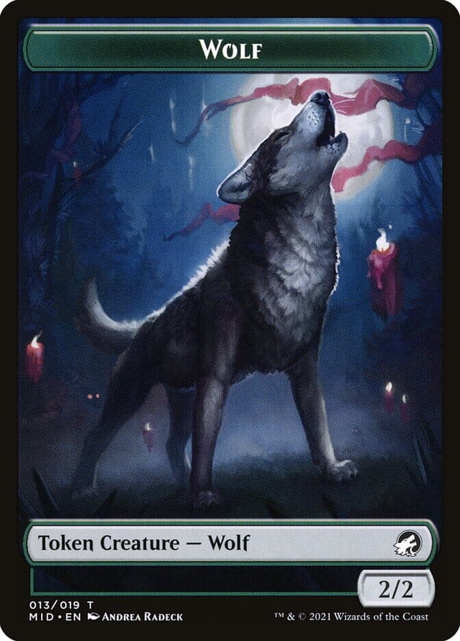 Wolf (013) // Treasure (015) Double-sided Token [Challenger Decks 2022 Tokens] MTG Single Magic: The Gathering  | Multizone: Comics And Games