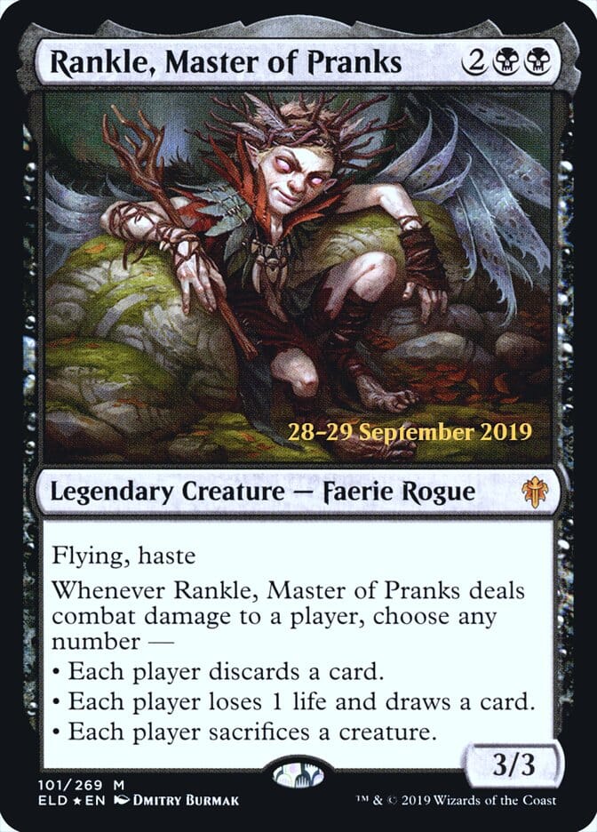 Rankle, Master of Pranks [Throne of Eldraine Prerelease Promos] MTG Single Magic: The Gathering  | Multizone: Comics And Games