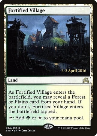 Fortified Village [Shadows over Innistrad Promos] MTG Single Magic: The Gathering  | Multizone: Comics And Games