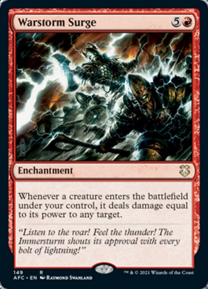 Warstorm Surge [Dungeons & Dragons: Adventures in the Forgotten Realms Commander] MTG Single Magic: The Gathering  | Multizone: Comics And Games