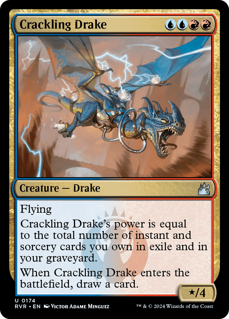 Crackling Drake [Ravnica Remastered] MTG Single Magic: The Gathering  | Multizone: Comics And Games