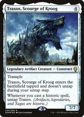 Traxos, Scourge of Kroog [Dominaria Promos] MTG Single Magic: The Gathering  | Multizone: Comics And Games