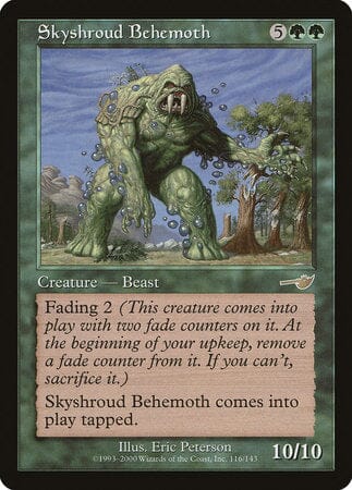 Skyshroud Behemoth [Nemesis] MTG Single Magic: The Gathering  | Multizone: Comics And Games