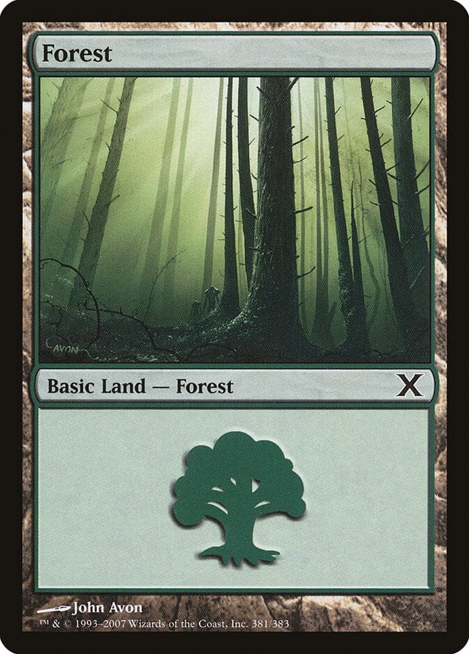 Forest (381) [Tenth Edition] MTG Single Magic: The Gathering  | Multizone: Comics And Games