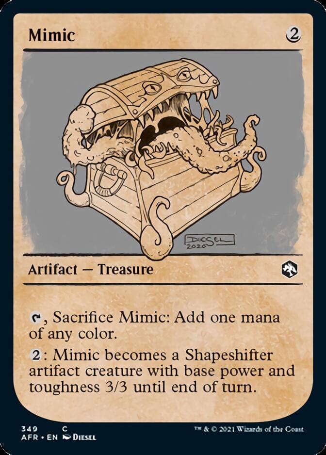 Mimic (Showcase) [Dungeons & Dragons: Adventures in the Forgotten Realms] MTG Single Magic: The Gathering  | Multizone: Comics And Games