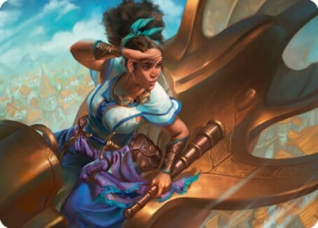 Talas Lookout Art Card [Dominaria United Art Series] MTG Single Magic: The Gathering  | Multizone: Comics And Games