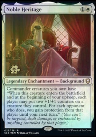 Noble Heritage [Commander Legends: Battle for Baldur's Gate Prerelease Promos] MTG Single Magic: The Gathering  | Multizone: Comics And Games