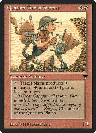 Quarum Trench Gnomes [Legends] MTG Single Magic: The Gathering  | Multizone: Comics And Games