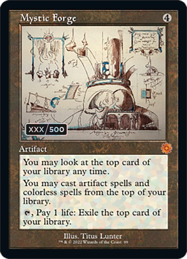 Mystic Forge (Retro Schematic) (Serial Numbered) [The Brothers' War Retro Artifacts] MTG Single Magic: The Gathering  | Multizone: Comics And Games