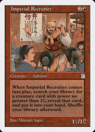 Imperial Recruiter [Portal Three Kingdoms] MTG Single Magic: The Gathering  | Multizone: Comics And Games