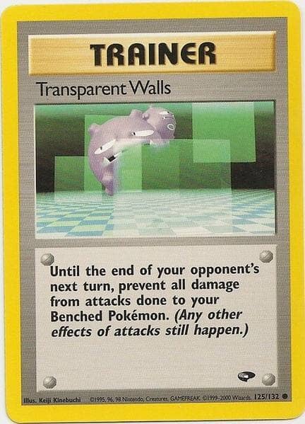 Transparent Walls (125/132) [Gym Challenge Unlimited] Pokemon Single Pokémon  | Multizone: Comics And Games