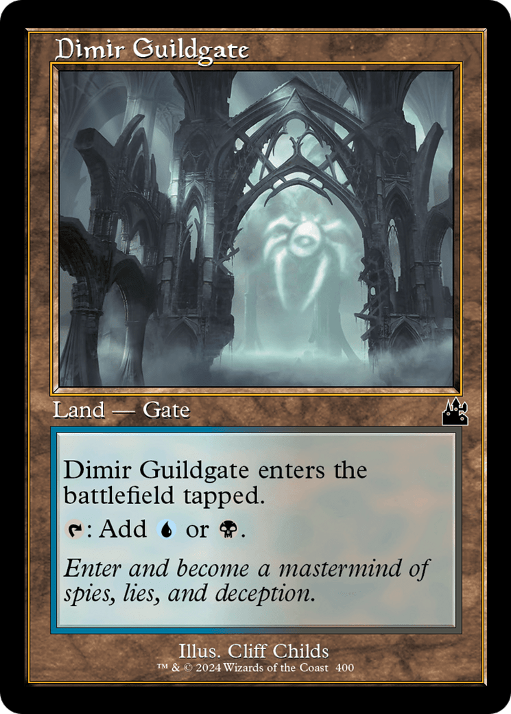 Dimir Guildgate (Retro Frame) [Ravnica Remastered] MTG Single Magic: The Gathering  | Multizone: Comics And Games
