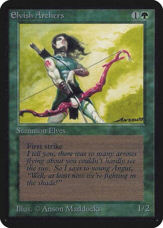 Elvish Archers [Limited Edition Alpha] MTG Single Magic: The Gathering  | Multizone: Comics And Games
