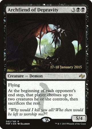 Archfiend of Depravity [Fate Reforged Promos] MTG Single Magic: The Gathering  | Multizone: Comics And Games