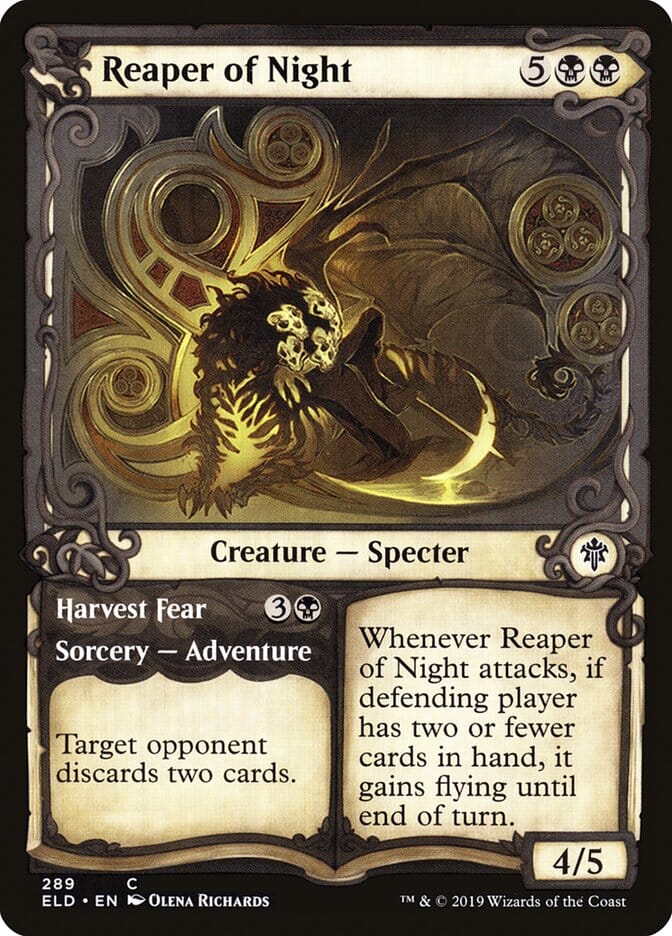 Reaper of Night // Harvest Fear (Showcase) [Throne of Eldraine] MTG Single Magic: The Gathering  | Multizone: Comics And Games