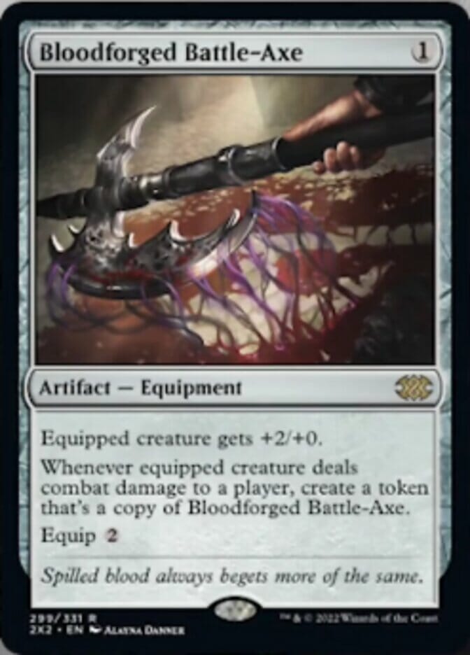Bloodforged Battle-Axe [Double Masters 2022] MTG Single Magic: The Gathering  | Multizone: Comics And Games