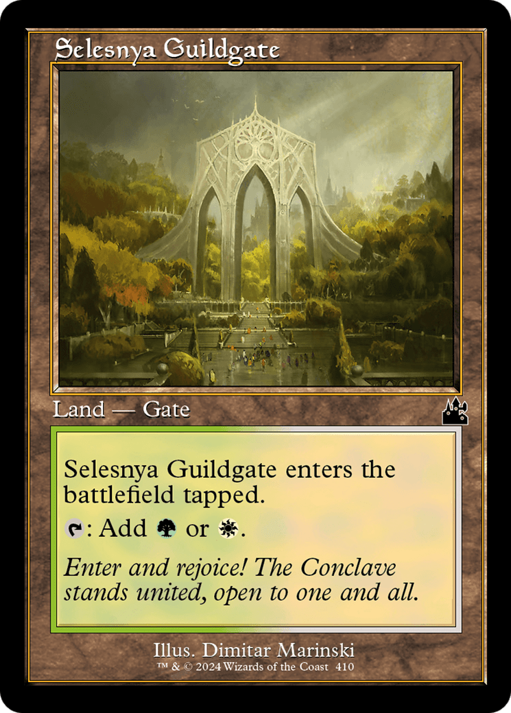 Selesnya Guildgate (Retro Frame) [Ravnica Remastered] MTG Single Magic: The Gathering  | Multizone: Comics And Games