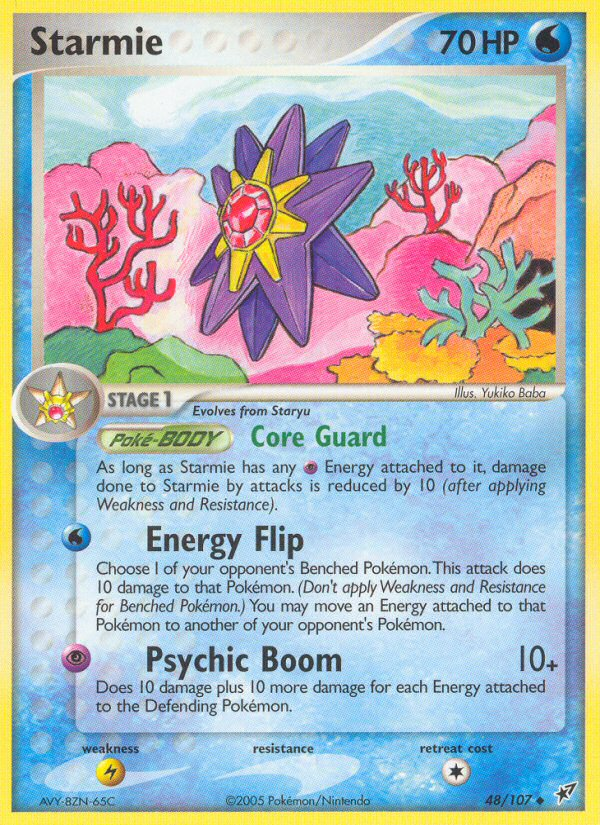 Starmie (48/107) [EX: Deoxys] Pokemon Single Pokémon  | Multizone: Comics And Games