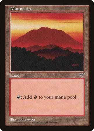 Mountain (Red) [Mirage] MTG Single Magic: The Gathering  | Multizone: Comics And Games