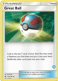 Great Ball (119/149) (Deck Exclusive #25) [Sun & Moon: Trainer Kit - Alolan Ninetales] Pokemon Single Pokémon  | Multizone: Comics And Games