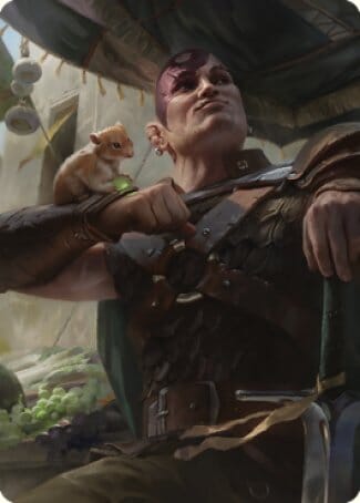 Minsc & Boo, Timeless Heroes Art Card (38) [Commander Legends: Battle for Baldur's Gate Art Series] MTG Single Magic: The Gathering  | Multizone: Comics And Games