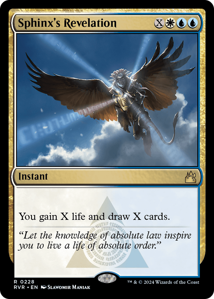 Sphinx's Revelation [Ravnica Remastered] MTG Single Magic: The Gathering  | Multizone: Comics And Games