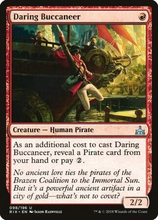 Daring Buccaneer [Rivals of Ixalan] MTG Single Magic: The Gathering  | Multizone: Comics And Games