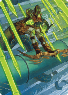 Bamboo Grove Archer Art Card [Kamigawa: Neon Dynasty Art Series] MTG Single Magic: The Gathering  | Multizone: Comics And Games