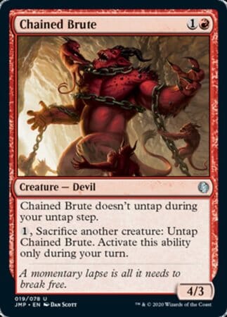 Chained Brute [Jumpstart] MTG Single Magic: The Gathering  | Multizone: Comics And Games