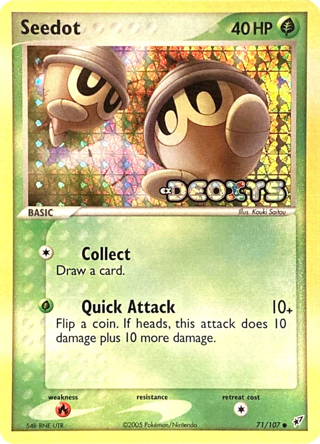 Seedot (71/107) (Stamped) [EX: Deoxys] Pokemon Single Pokémon  | Multizone: Comics And Games